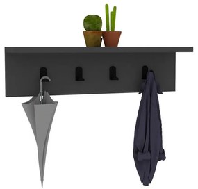 Fali akasztó AYLA 14x60 cm antracit