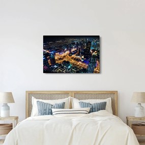 Éjszakai város képe (90x60 cm)