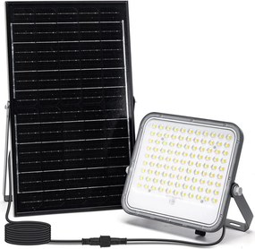 Aigostar - Fényerőszabályozható LED napelemes fényvető LED/150W/3,4V IP66 + távirányító