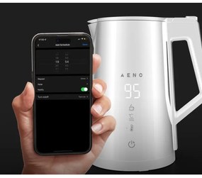 AENO okos vízforraló LED kijelzővel, 1,7 l, 2200W/230V, fehér