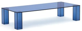 Kék üveg dohányzóasztal 60x140 cm Adularia – Kave Home