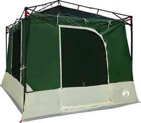 vidaXL Belső sátor tetővel tárolóval Zöld 290 x 288 x 234 cm taft