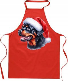 Konyhai kötény Rottweiler Karácsonyi ajándék a tulajdonosnak Divatos