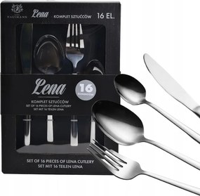 Evőeszköz Készlet 4 személyes 16db-os Doboz Fényes