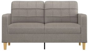 kétszemélyes tópszínű szövet kanapé 140 cm