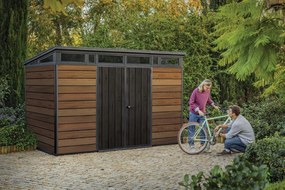 Kerti ház Keter Signature 11x7 dió, padlóval