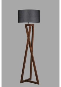 Állólámpa MACKA 1xE27/60W/230V fekete/barna