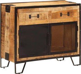vidaXL tömör nyers mangófa tálalószekrény 80x30x65 cm