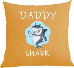 Párna párnahuzat nyomtatás Apák napja Daddy Shark