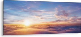 Kép - Naplemente a felhők felett (120x50 cm)