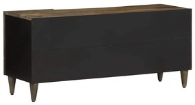 világosszürke tömör mangófa TV-szekrény 105x33,5x46 cm
