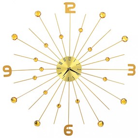aranyszínű fém falióra 70 cm