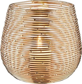 TWINE LIGHT mécsestartó, arany 12,5cm