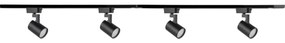 Spotlámpa sínrendszerhez LYNX 4xGU10/10W/230V fekete