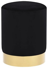 fekete és aranyszínű bársony ülőke 28 x 36 cm