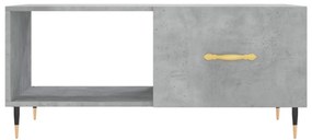 vidaXL betonszürke szerelt fa dohányzóasztal 90 x 50 x 40 cm