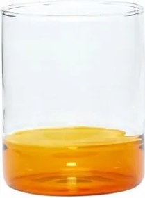 Hübsch Kioszk Italos pohár 380 ml Kézzel Felfújható Narancssárga