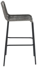 Glenville sötétszürke acélszerkezetű bárszék, magasság 74 cm - Kave Home
