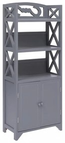 szürke császárfa fürdőszobaszekrény 46 x 24 x 116 cm