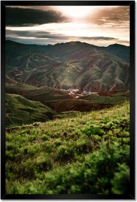 Poszterek keretben 40x60 Hegyi táj Tájkép