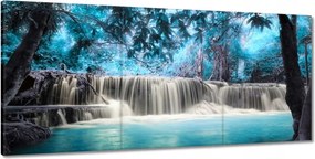 Festmények 210x100 Türkiz vízesés