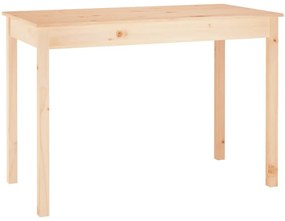 Tömör fenyőfa ebédlőasztal 110 x 55 x 75 cm