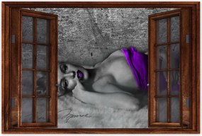 Poszterek 90x60 Lila Marilyn Monroe