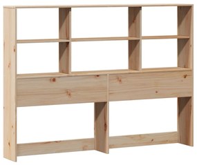 tömör fenyőfa könyvespolcos ágy matrac nélkül 140 x 200 cm