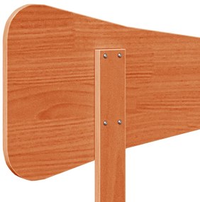 viaszbarna tömör fenyőfa fejtámla 150 cm