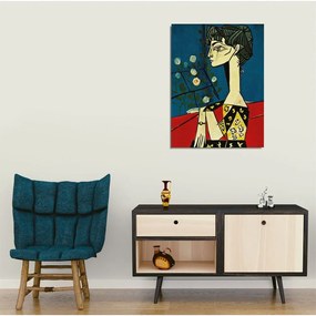 Vászon fali kép Pablo Picasso Jacqueline with Flowers másolat, 30 x 40 cm