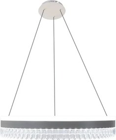 LED luxusos függesztett kristálycsillár + távvezérlő 80W - TA2302/W