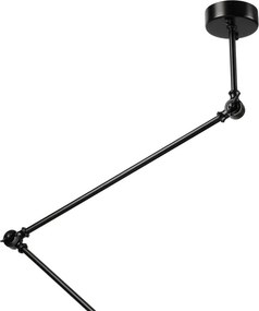 Brilagi - LED állítható rudas csillár IRONBEAM 1xE27/60W/230V fekete