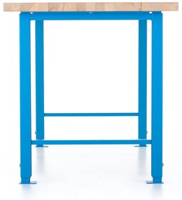 Állítható magasságú műhelyasztal Basic, 200 x 80 cm, kék - ral 5012