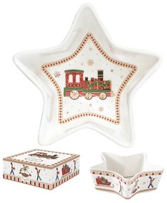 R2S.1323EXPR Porcelán csillagtál 15x5cm, dobozban, Polar Express