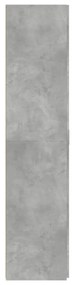 betonszürke szerelt fa magasszekrény 80 x 42,5 x 185 cm