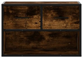 füstös tölgy fa és fém TV-szekrény 60 x 31 x 39,5 cm