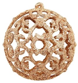 100 db-os rózsaszín/aranyszínű karácsonyi gömb készlet 3/4/6 cm