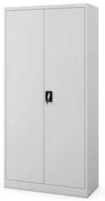 Fém öltözőszekrény DAWID, 900 x 1850 x 450 mm, szürke