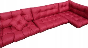 Három Raklapos párna kpl 8 db-os Bordo Step