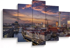 Kép - Naplemente Berlin felett (150x105 cm)