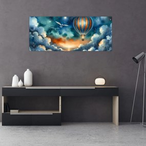 Kép - Repülés az éjjeli ég alatt (120x50 cm)