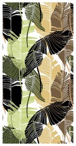 Tapéta - Trópusi levelek, földszínek