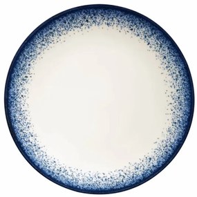24 részes étkészlet fehér/kék/porcelán
