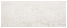 Fehér hosszú szálú szőnyeg 80 x 150 cm EVREN Beliani