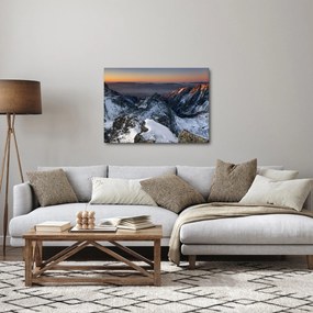 Kép - Napfelkelte a hegyekben (70x50 cm)