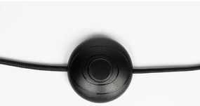 Fekete állólámpa textil búrával (magasság 158 cm) Jaylee – White Label