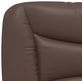 barna műbőr fejtámla párna 120 cm