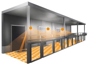 STEINEL 053031- LED Kültéri fali lámpa érzékelővel L691 LED/9W/230V IP44