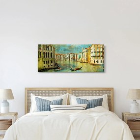 Kép - velencei csatorna és gondolák (120x50 cm)