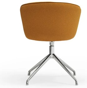 Mustársárga kárpitozott étkezőfotel szett 2 db-os Add – Teulat